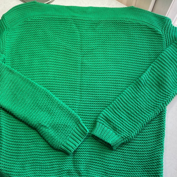 Ralph Lauren Sweaters - Ralph Lauren Vibrant Green Boatneck Knit Sweater